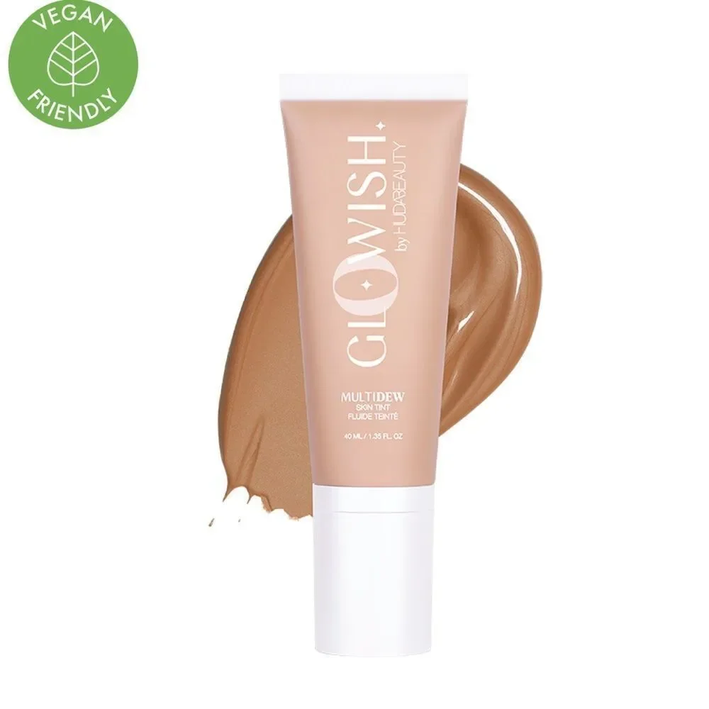 Huda Beauty Glowish Multidew Skin Tint available in 9 shades UPDATED NEW SHADES
